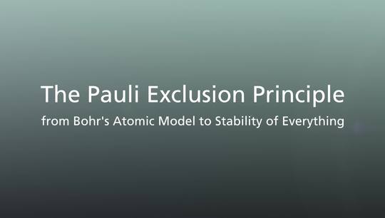The Pauli Exclusion Principle