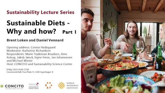Sustainability Lecture: Sustainable diets - why and how? Part I