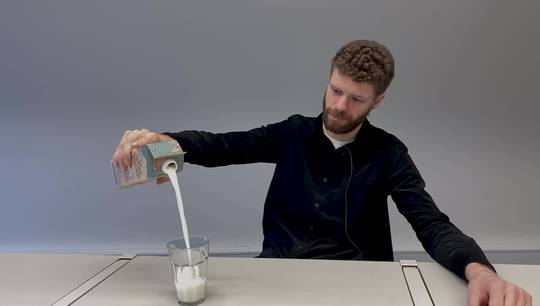 Daniel powers up the milk-making process