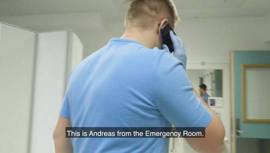 Andreas is a doctor in the emergency room
