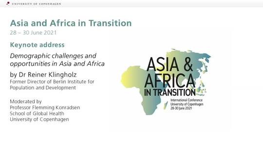 Demographic challenges and opportunities in Asia and Africa