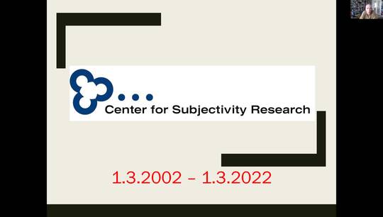 Centre for Subjectivity Research - 20 years