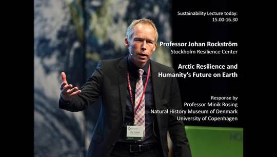 Sustainability Lecture: Arctic Resilience and  Humanity’s Future on Earth