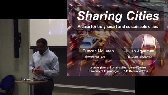 Sustainability Lecture: Sharing Cities